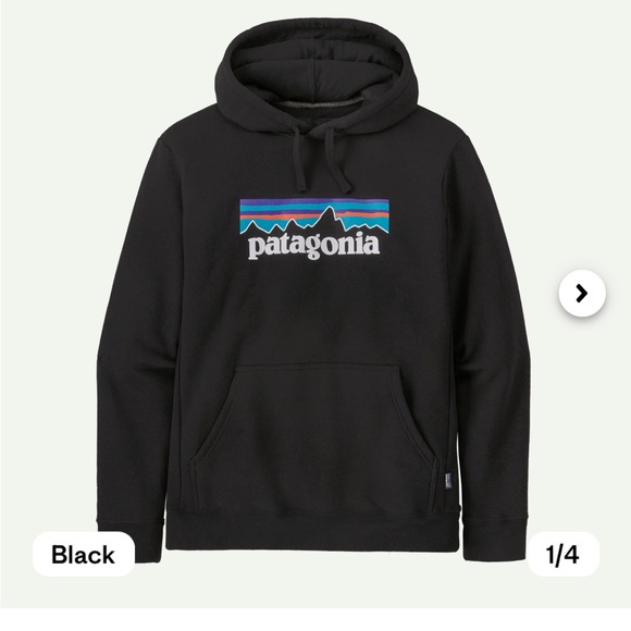 Patagonia Other - Patagonia Uprisal Hoody Hoodie Sweatshirt Mens Large Black Logo